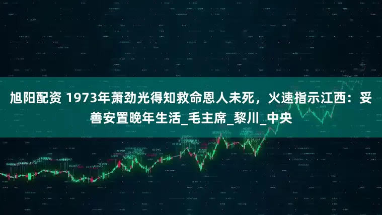 旭阳配资 1973年萧劲光得知救命恩人未死，火速指示江西：妥善安置晚年生活_毛主席_黎川_中央
